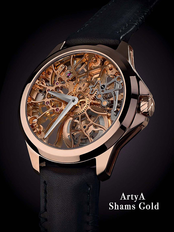 BASELWORLD2015 Novelty 18K Gold case Skeleton watch 