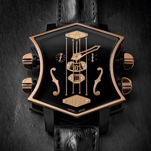 スイス時計ブランド アーティアの新作ギターウォッチ Black Gold