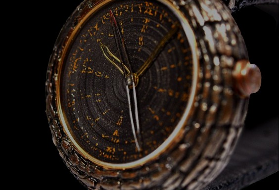 ArtyA & Guer Man Fossil of wood watch