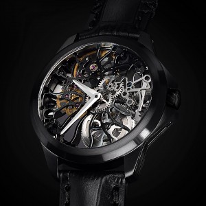 バーゼルワールド2015 新作時計 オールブラックのスケルトンウォッチ