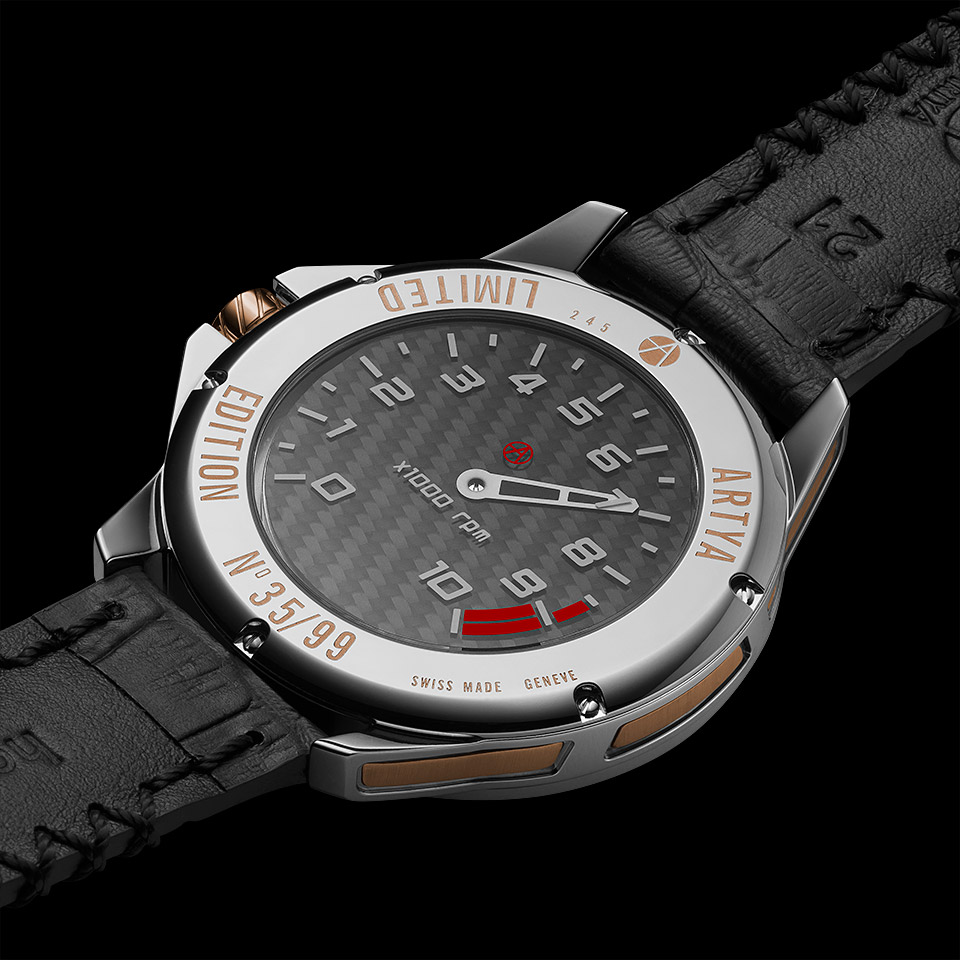 ArtyA 2016 new watch Race the back designed like a tachometer