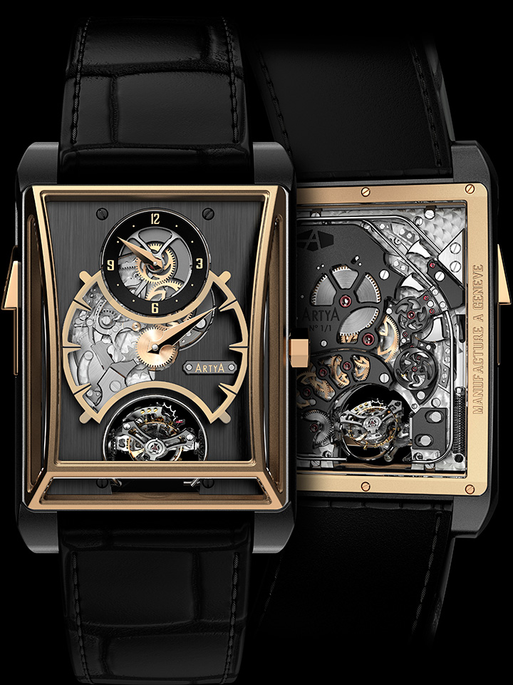 ArtyA Minute Repeater with 3 Gongs, regulator and Double Axis Tourbillon