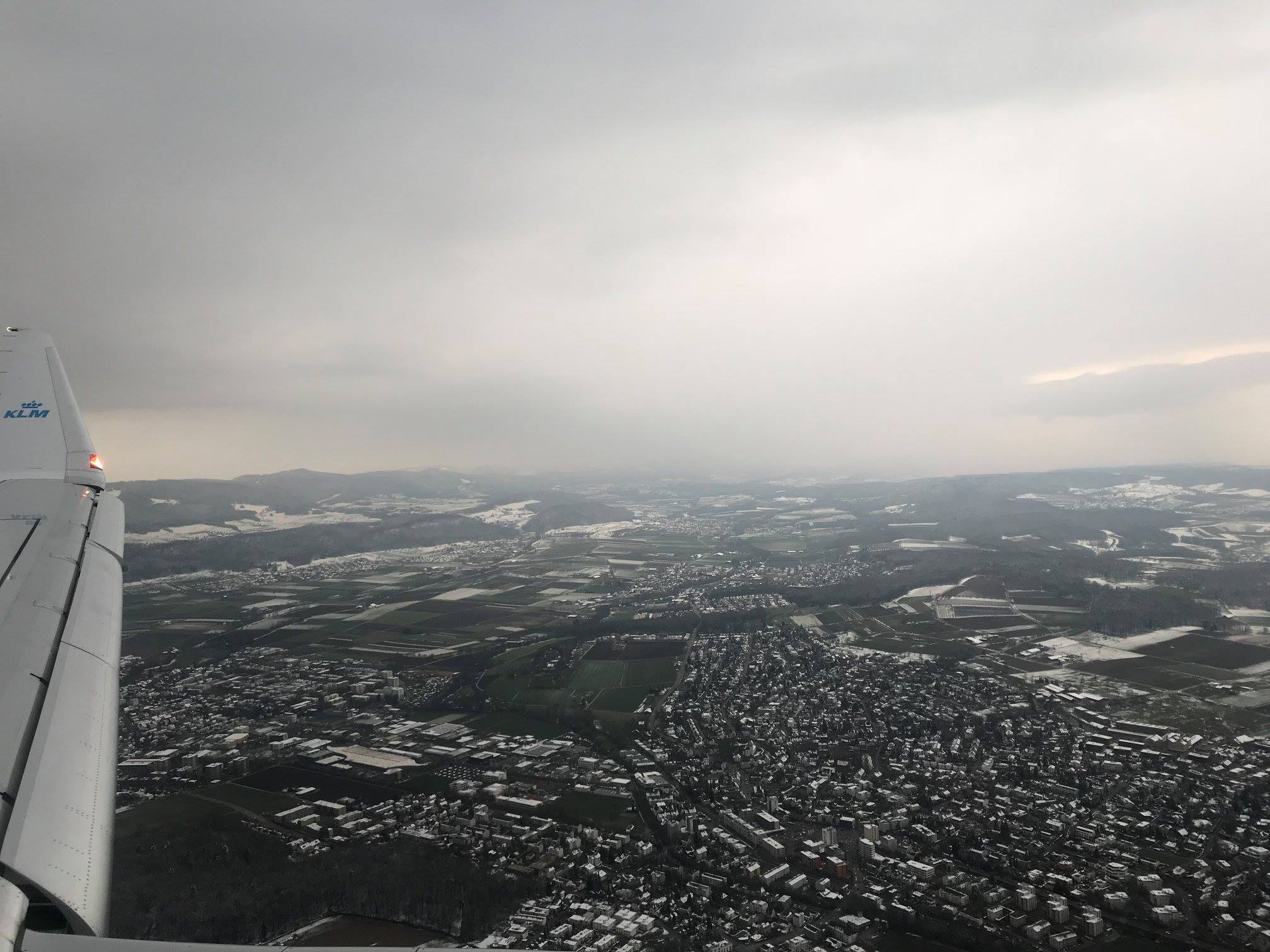 飛行機から見たスイス