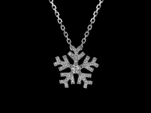 ArtyA Jewelry Snowflake Diamonds Necklace