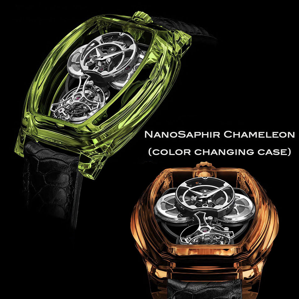 ArtyA Curvy Purity Tourbillon Chameleon Green/Amber