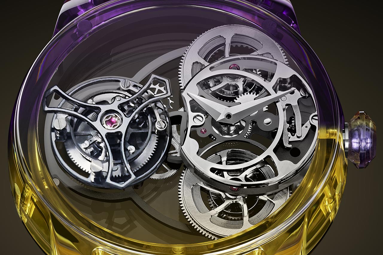 ArtyA Tiny Purity Tourbillon Bicolor Purple/Yellow