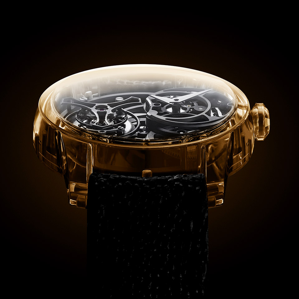 Tiny Purity Tourbillon NanoSaphir Chameleon Amber