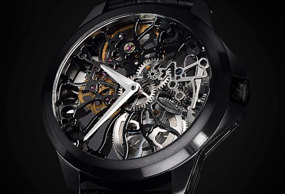 バーゼルワールド2015 新作時計 オールブラックのスケルトンウォッチ
